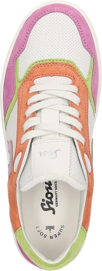 SIOUX Sneakers laag 'Tedroso' sering donkeroranje fuchsia natuurwit - Foto 11