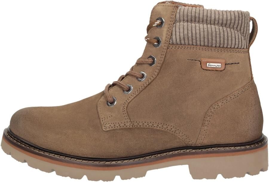 Sioux ADALRIK-704-TEX-H Vrije tijd half-hoog Heren veterschoen Heren sneakers Taupe - Foto 3
