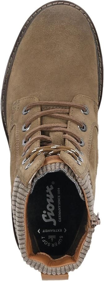 Sioux ADALRIK-704-TEX-H Vrije tijd half-hoog Heren veterschoen Heren sneakers Taupe - Foto 6