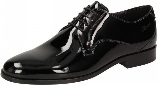Sioux Jaromir-702 Zwart Lakleer Nette Veterschoen Heren