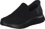 Skechers Go Walk Flex Slip-ins 216491-BBK Mannen Zwart Sneakers - Thumbnail 3