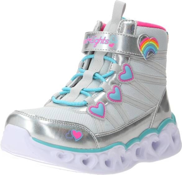 Skechers Sweetheart Lights Sweet Styling 302668L-SMLT voor meisje Zilver Laarzen Sneeuw laarzen