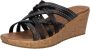 Skechers Stijlvolle Wedges voor Hot Spring Black Dames - Thumbnail 3