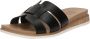 Skechers Desert Kiss Low Peak Look Dames Slippers Zwart - Thumbnail 5