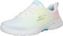 Skechers Go Walk 6 Vibrant Energy 124520-WMLT Vrouwen Wit Sneakers Sportschoenen - Thumbnail 3