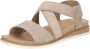 Skechers Bobs Desert Kiss Low Sandalen Plat Beige - Thumbnail 3