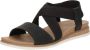 Skechers Bobs Desert Kiss Low Sandalen Plat Zwart - Thumbnail 3