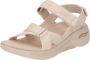 Skechers Comfortabele Arch Fit Sandalen Beige Dames - Thumbnail 3