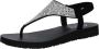 Skechers Meditation Rockstar Dames Slippers Zwart - Thumbnail 2