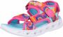 Skechers Heart Lights Sandal Color Groove 302160L-HP Kinderen Veelkleurig sportsandalen - Thumbnail 4
