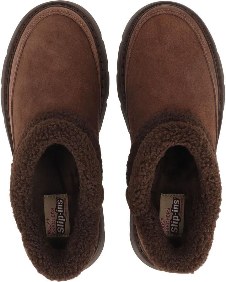 Skechers dames leren enkellaarzen bruin Keepsakes Lite Winter Snug 114895 Choc - Foto 5