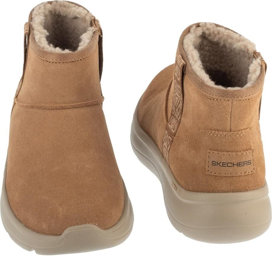Skechers On The Go Encore suede dames laarsjes Bruin Echt leer Uitneembare zool - Foto 3