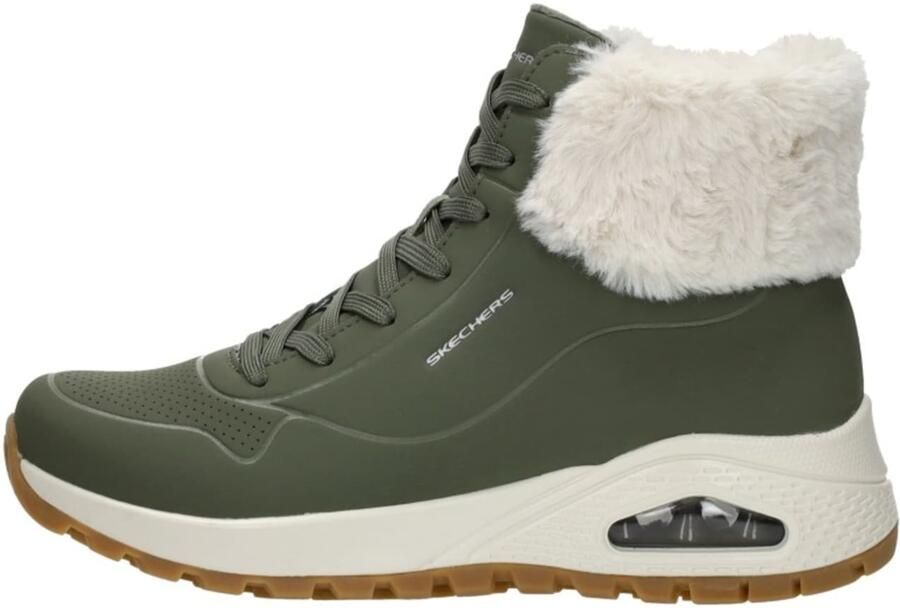 Skechers Uno Rugged Fall Air Dames Laarzen Olijfgroen - Foto 9