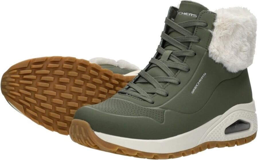 Skechers Uno Rugged Fall Air Dames Laarzen Olijfgroen - Foto 12