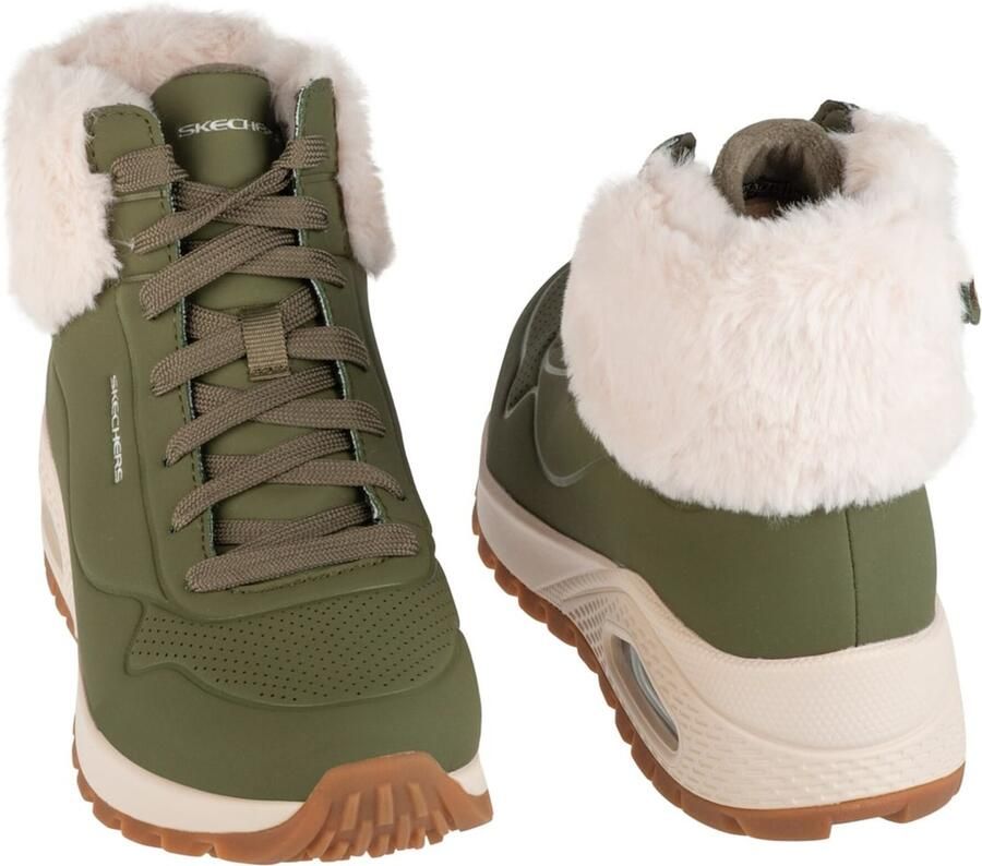 Skechers Uno Rugged Fall Air Dames Laarzen Olijfgroen - Foto 10