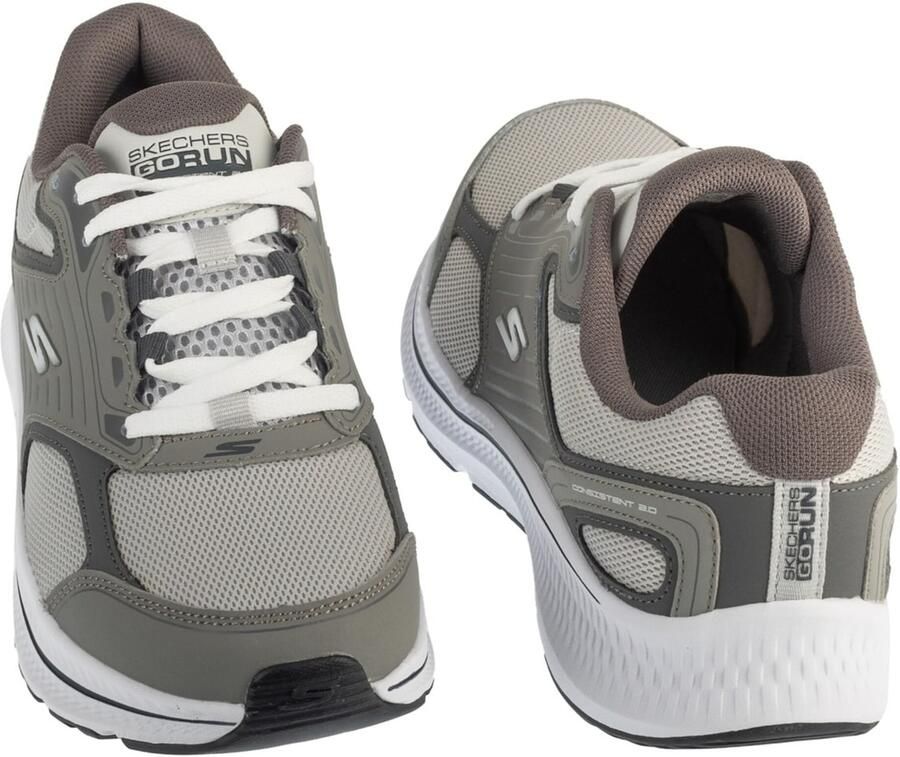 Skechers Go Run Consistent 2.0 Mannen Grijs Hardloopschoenen - Foto 4
