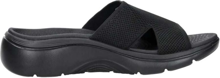 Skechers Go Walk Arch Fit 2.0 Zandal Dames Sandalen Zwart
