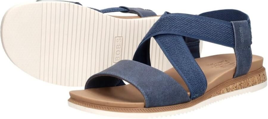 Skechers Bobs Desert Kiss Low Sandalen Plat blauw - Foto 7
