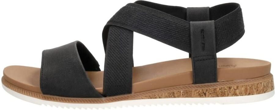 Skechers Bobs Desert Kiss Low Sandalen Plat zwart - Foto 5