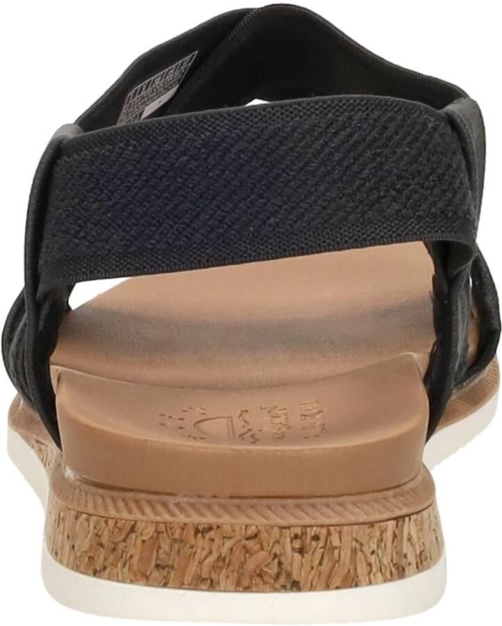 Skechers Bobs Desert Kiss Low Sandalen Plat zwart - Foto 6