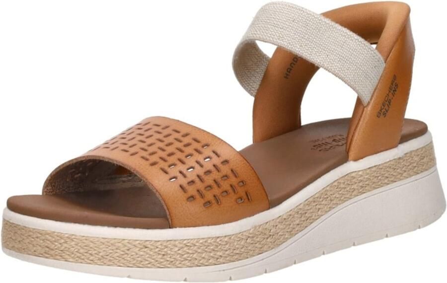 Skechers Slip-ins Bobs Sun Ray Step Aside Dames Sandalen Luggage - Foto 4