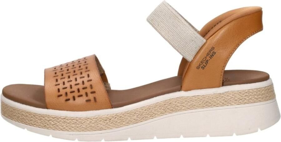 Skechers Slip-ins Bobs Sun Ray Step Aside Dames Sandalen Luggage - Foto 5