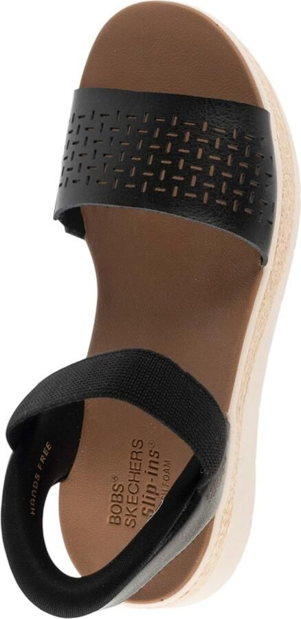 Skechers Slip-Ins: Bobs Sun Ray Vrouwen Zwart Sandalen - Foto 6