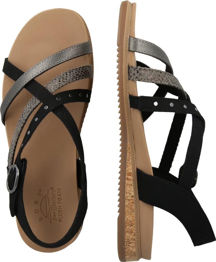 Skechers DESERT KISS LOW SEASIDE SLI Dames Sandalen Zwart - Foto 4