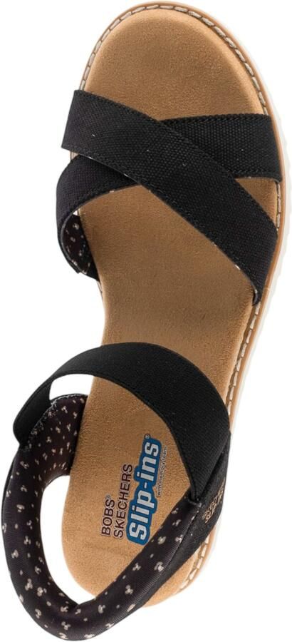 Skechers Slip-Ins Bobs Desert Kiss Golden Lily Damessandaal Zwart - Foto 3