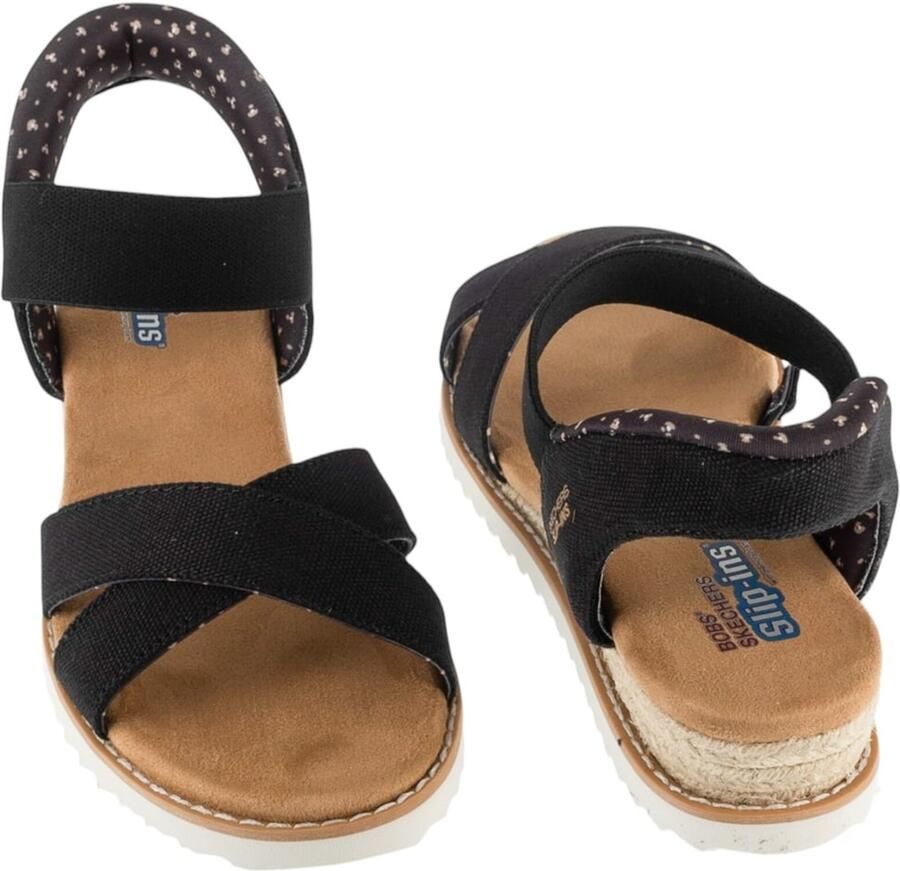 Skechers Slip-Ins Bobs Desert Kiss Golden Lily Damessandaal Zwart - Foto 5
