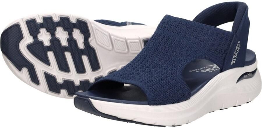 Skechers Slip-Ins: Arch Fit 2.0 Sandal Sandalen Plat blauw - Foto 6