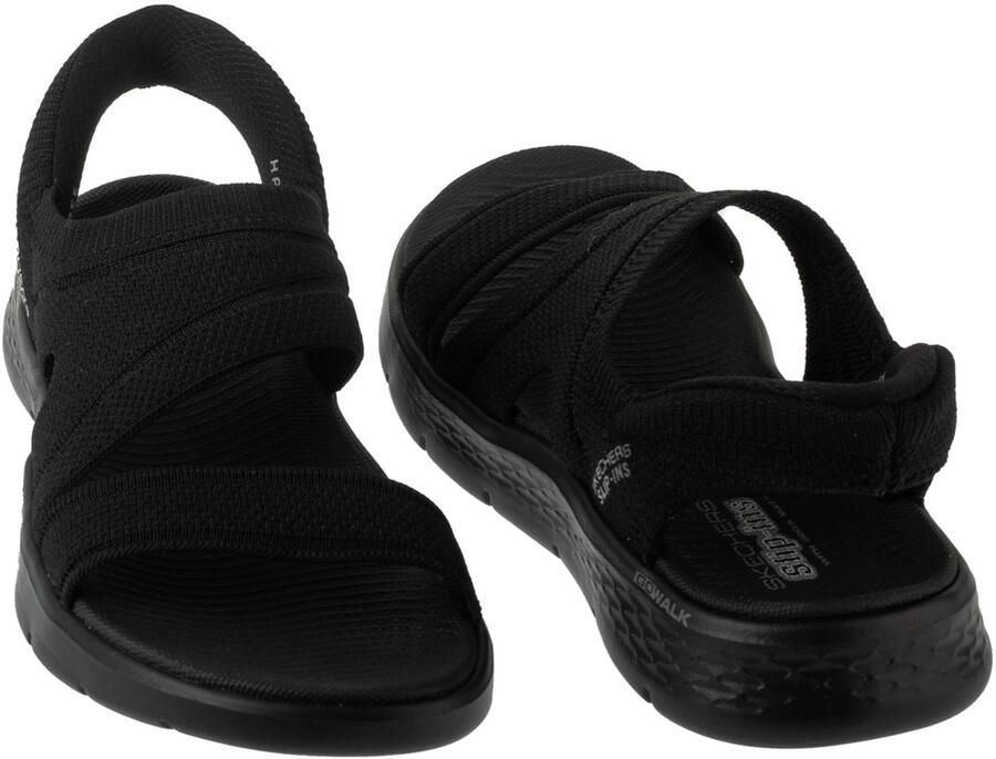 Skechers Slip-ins Go Walk Flex Zandal-Enticing Dames Sandalen Zwart - Foto 4