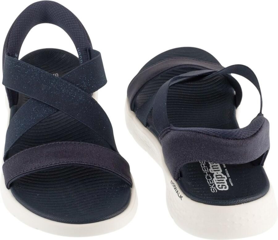 SKECHERS Sandaal ' Slip-Ins: Go Walk Flex Sandal Glimmer Up' donkerblauw - Foto 3