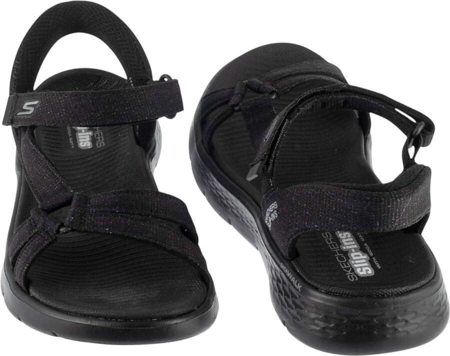 SKECHERS Sandaal ' Slip-Ins: Go Walk Flex Sandal Illuminate' zwart - Foto 3