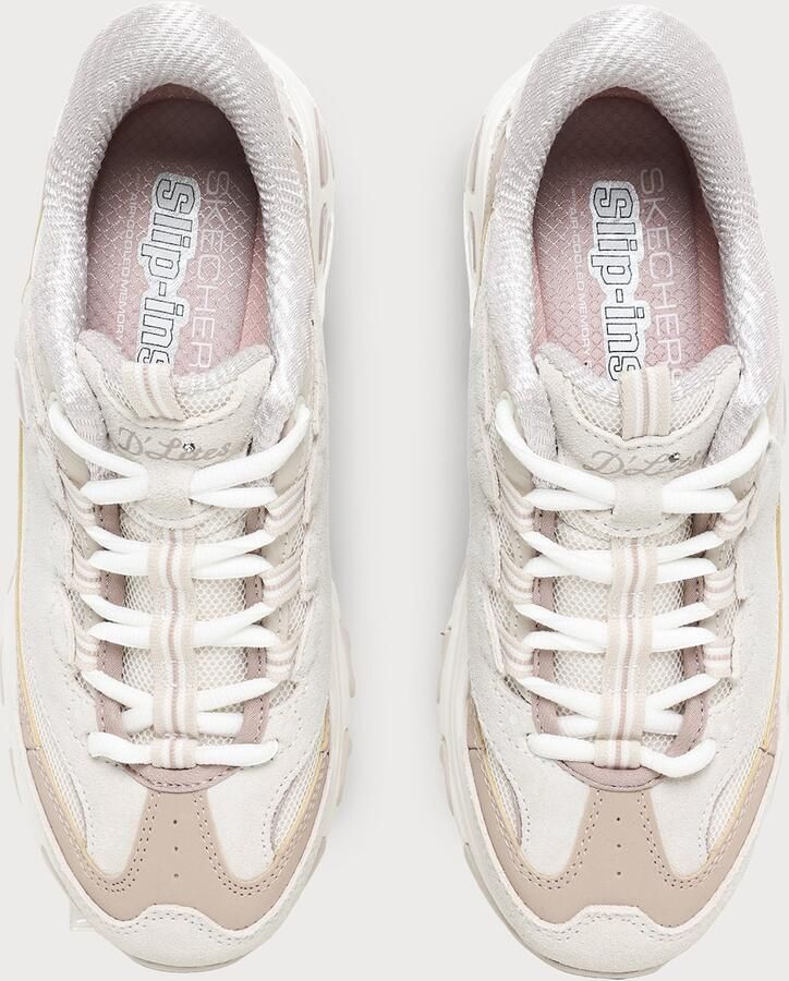 SKECHERS Slip-on 'D LITES-VINTAGE HAZE' wit natuurwit - Foto 2