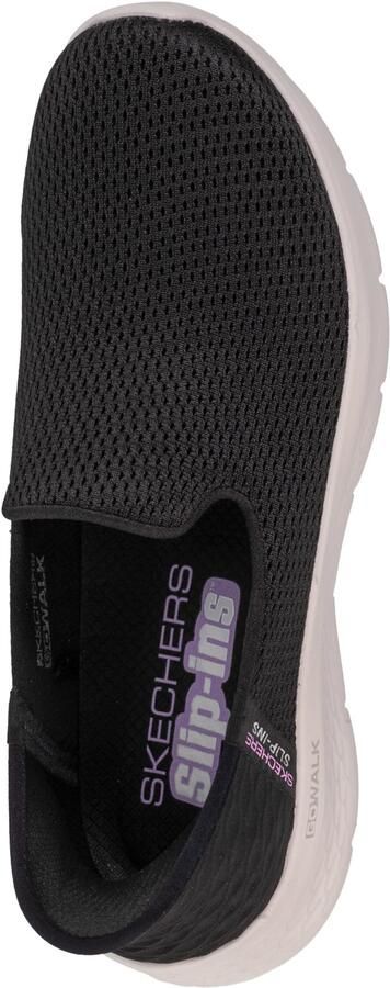Skechers Slip-Ins: GO WALK Flex Relish 124963-BKW Vrouwen Zwart Sneakers - Foto 4
