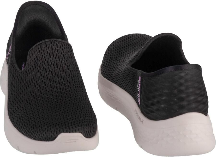 Skechers Slip-Ins: GO WALK Flex Relish 124963-BKW Vrouwen Zwart Sneakers - Foto 3