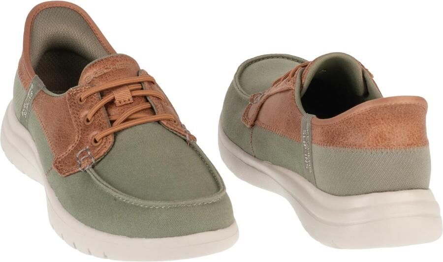 Skechers Slip-Ins: On-The-Go Flex Palmilla Vrouwen Groen Schoenen - Foto 3
