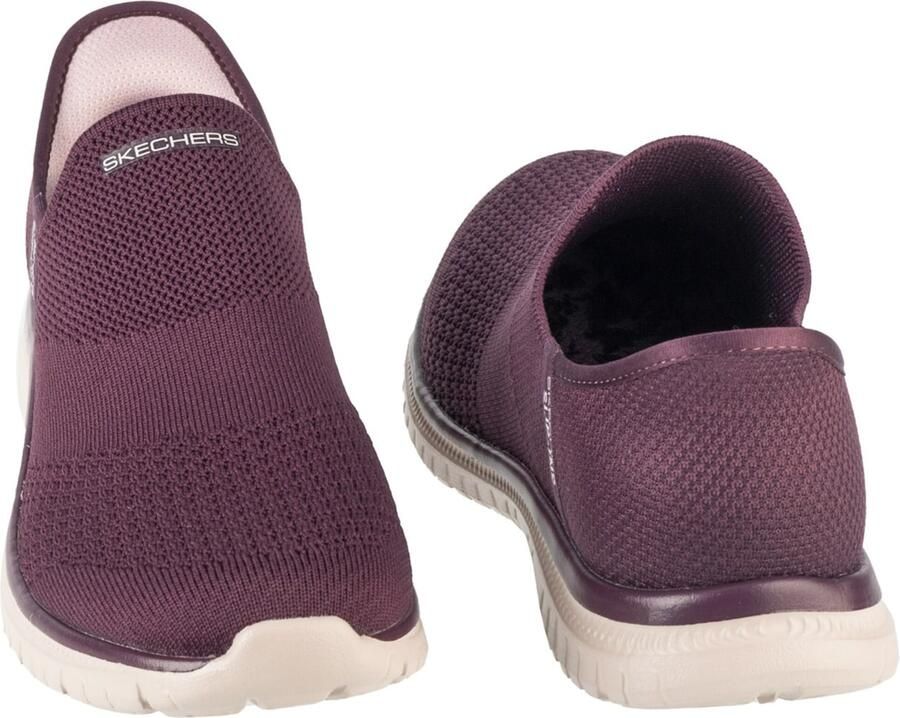 Skechers Slip-ins: Virtue Sleek 104425-WINE Vrouwen Kastanjebruin Sneakers Sportschoenen - Foto 4