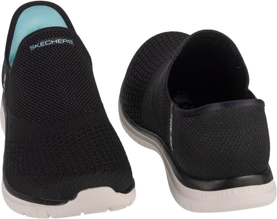 Skechers Slip-ins: Virtue Sleek 104425-BKW Vrouwen Zwart Sneakers Sportschoenen - Foto 4