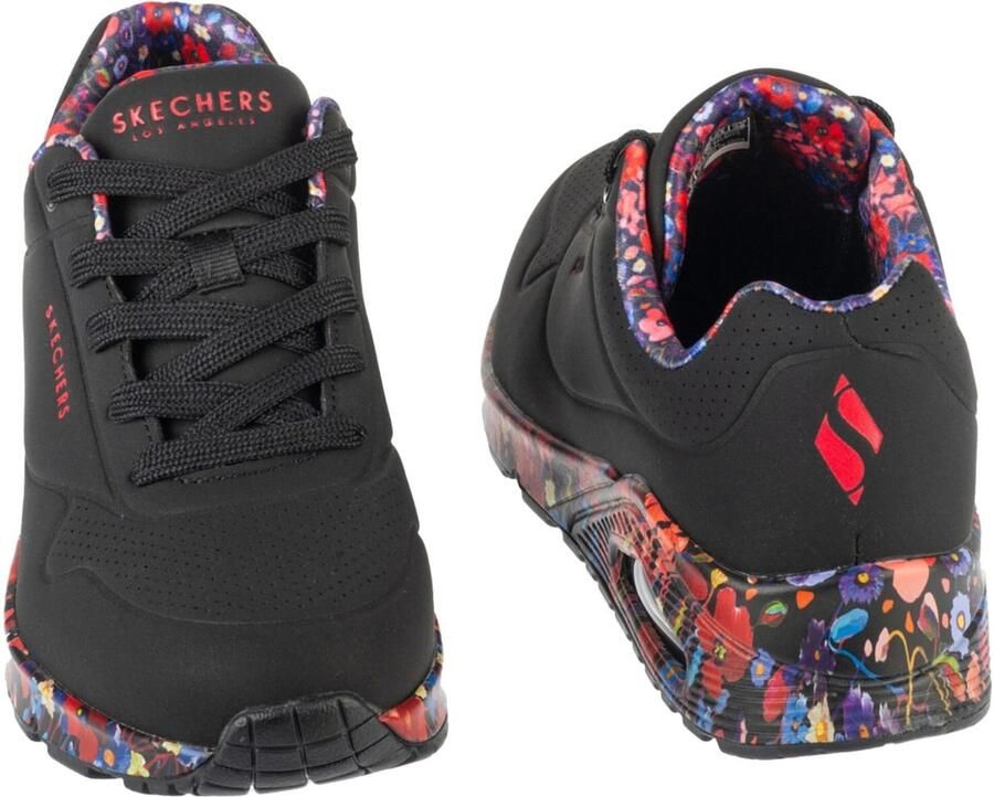 Skechers UNO MAJESTIC GARDEN Dames Sneakers Zwart Multi - Foto 5