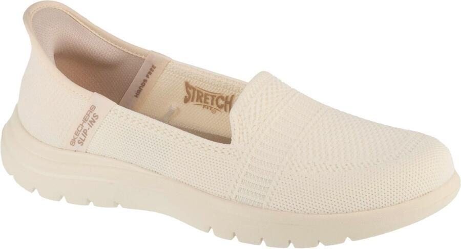 Skechers Stijlvolle Mocassin Schoenen voor Mannen Beige Dames