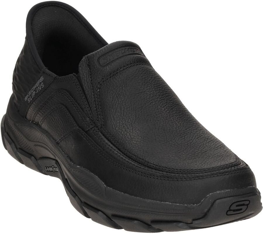 SKECHERS Huisschoen 'Slipper Herren 204810 BLK Kunststoff (Synthetik) in schwarz' zwart - Foto 3