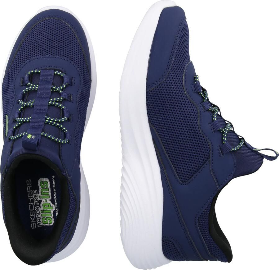 SKECHERS Sneakers 'BOUNDER PRO' navy groen wit - Foto 5