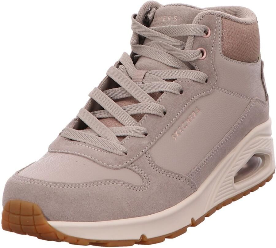 SKECHERS Sneakers hoog 'Schnürstiefel Damen 177181 TPE Echtleder in grau' grijs - Foto 2