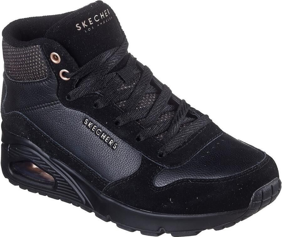 Skechers Sneakers met sleehak UNO-STACRE SHINE High top sneaker veterboots met luchtkamer zool - Foto 9