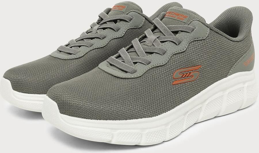 SKECHERS Sneakers laag 'BOBS B FLEX GLACIAL EDGE' olijfgroen oranje - Foto 4