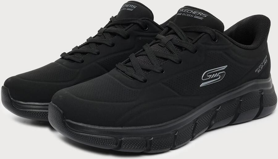 Skechers Heren BOBS B Flex Smooth Edge Sneakers Veterschoenen Zwart - Foto 8