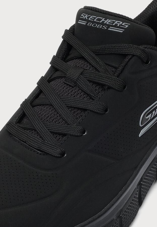 Skechers Heren BOBS B Flex Smooth Edge Sneakers Veterschoenen Zwart - Foto 7
