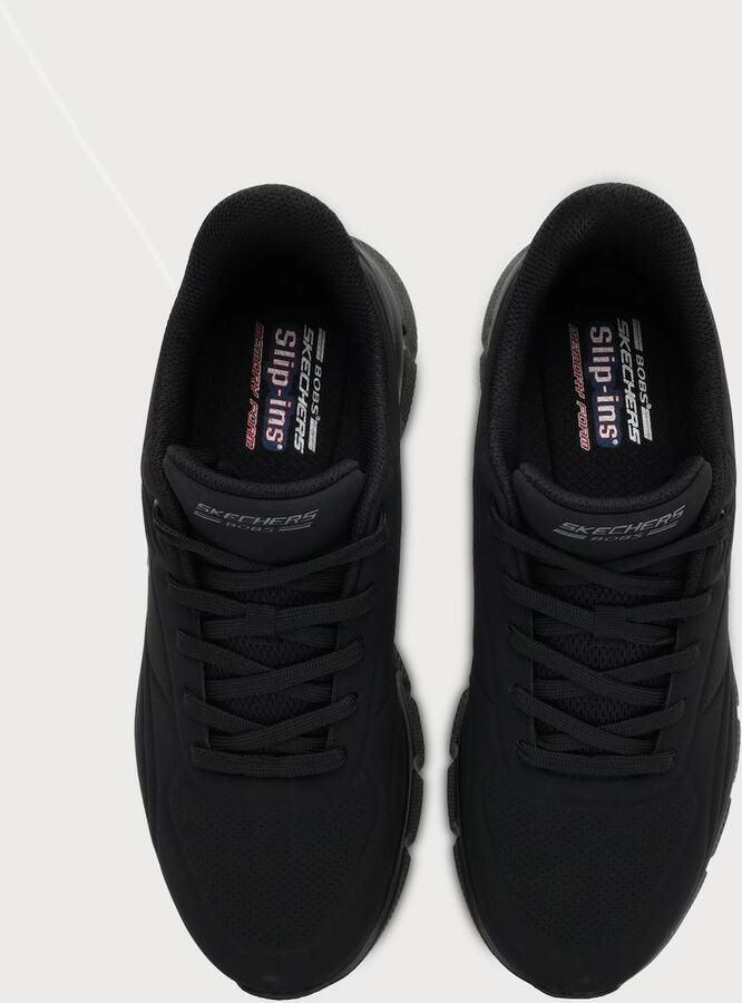 Skechers Heren BOBS B Flex Smooth Edge Sneakers Veterschoenen Zwart - Foto 6